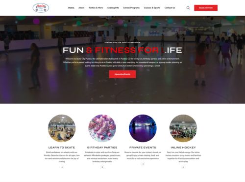 Skate City Pueblo website by Marketing Cope