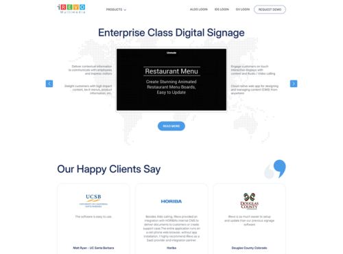 iRevo Multimedia website by Marketing Cope