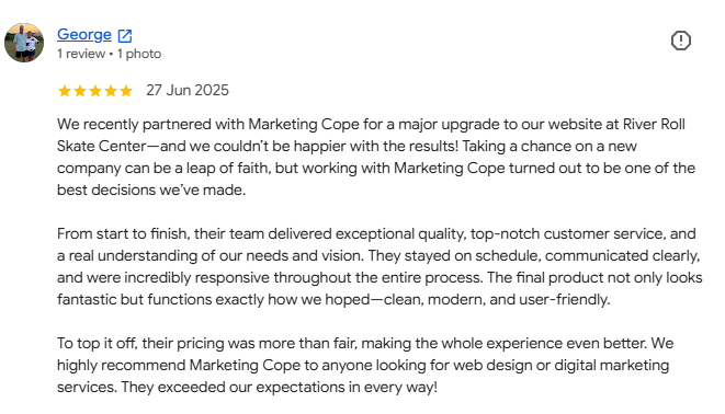 Marketing Cope client review 4